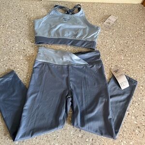 NWT Reebok Youth Girls Size 8 Blue Athletic Set